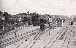 Station Walbourg rond 1900.