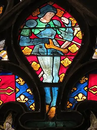 Glasraam van Jan VIII van Bourbon-Vendôme.