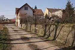 Boerenweggetje aan de zuidkant van het dorp