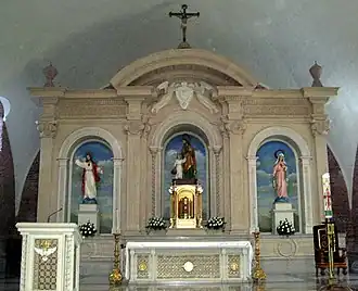 Het altaar in de kathedraal