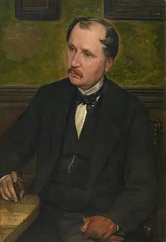 Portret van Alphonse Balat door Henri Leys