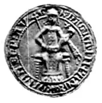 Zegel van Boudewijn II van Namen