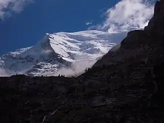 Balmhorn gezien vanuit Waldhaus, Gasterntal