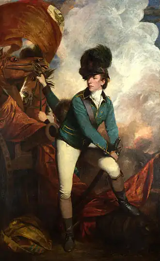 Banastre Tarleton, geportretteerd door Joshua Reynolds