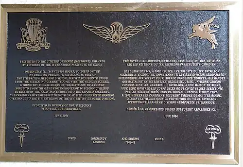 Canadese gedenkplaat