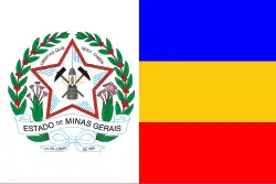 Vlag van de governador de Minas Gerais, gebruikt bij militaire aangelegenheden