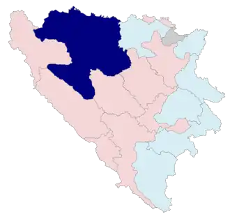 Kaart van Banja Luka