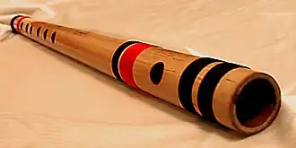Een bansuri met zeven gaten