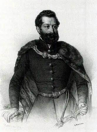 Portret van Károly Andrássy.