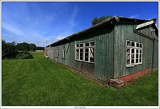 De Veendammer barak enkele dagen voor de brand gefotografeerd.