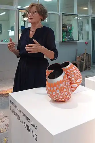 Barbara Nanning in haar showroom op WG-Plein 65 te Amsterdam.