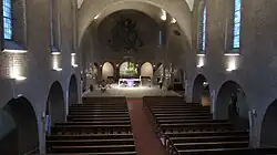 Interieur vanaf het koor gezien