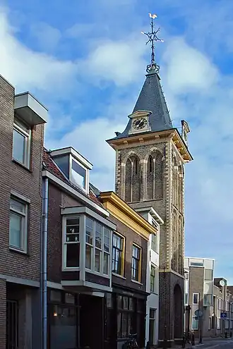 De Barbaratoren op de hoek van de Kuiperstraat en de Keizerstraat in Gouda