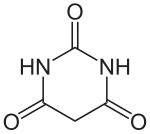 Structuurformule van barbituurzuur