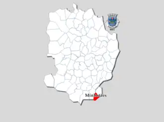 Kaart van Minhotães