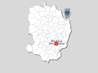 Kaart van Santa Eulália de Rio Covo