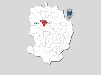 Kaart van Santa Leocádia de Tamel