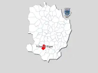 Kaart van Vilar de Figos