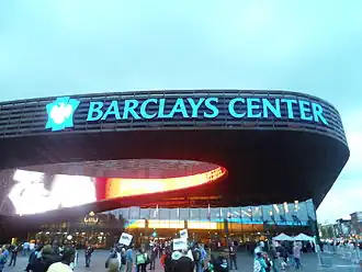 Hoofdingang van het Barclays Center
