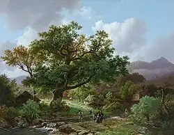 Landschap in het Schwarzwald met kreeftvissers (1841), Dordrechts Museum