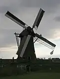 Aan het einde van de dag wordt de molen stilgezet