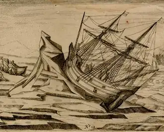 Het vastgelopen schip (1597)