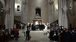 Sint-Niklaas tijdens zijn viering in Bari