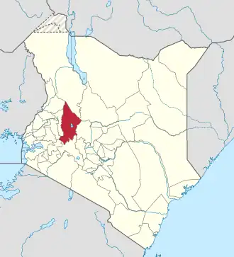 Kaart van Baringo County