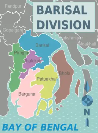 Districten in Barisal