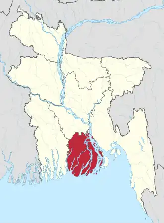 Kaart van Barisal