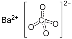 Structuurformule van bariumchromaat