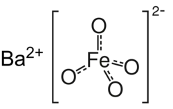 Structuurformule van bariumferraat