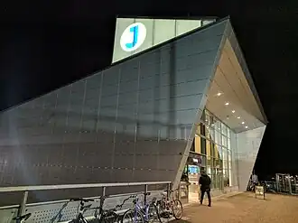 Het stationsgebouw uit 2016