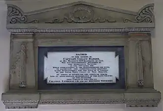 Gedenksteen in St James' Church, Sydney