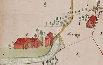 Barlham (detail kaart 1657 door Van Gelder)