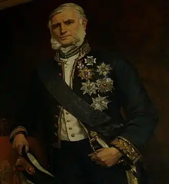 Camille de Tornaco als voorzitter van de Senaat (Brussel, Paleis der Natie)