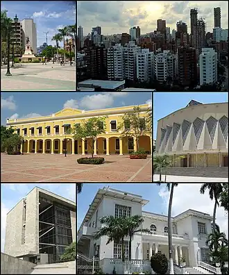 Een collage van Barranquilla