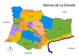 Kaart van La Estrella