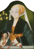 Vrouw met pomander door Bartholomeus Bruyn de oudere (1547)