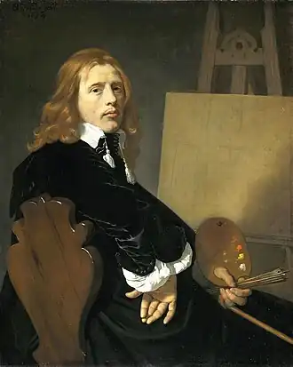 Portret van Paulus Potter door Bartholomeus van der Helst, 1654, Mauritshuis, Den Haag