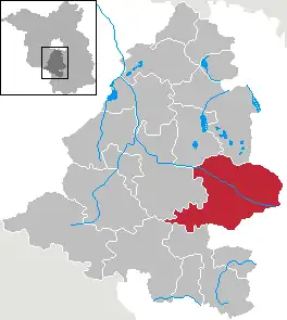 Kaart van Baruth/Mark