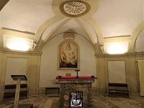 altaar van de crypte