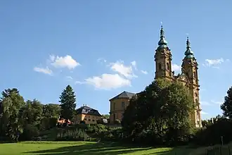 De basiliek vanuit het noordwesten