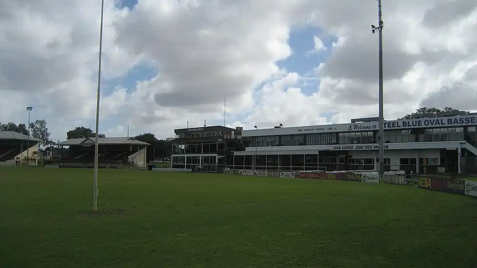 Binnenkant van het stadion.