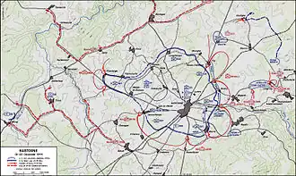 De situatie rondom Bastenaken van 19 december tot 23 december 1944.