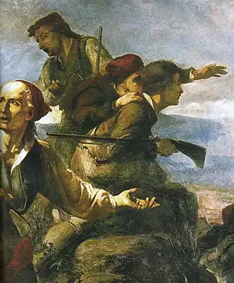 De slag bij El Bruc, geschilderd door Ramon Martí Alsina