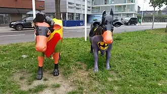 Robin en Batman (augustus 2018)