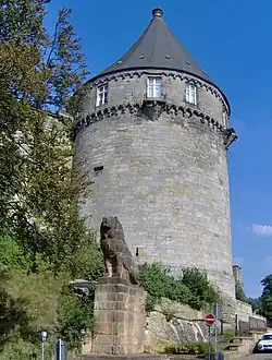 Batterieturm met Löwendenkmal