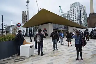 Het station op 20 september 2021