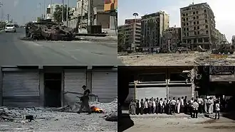 Aleppo nadat rebellen de stad bezetten in 2012.